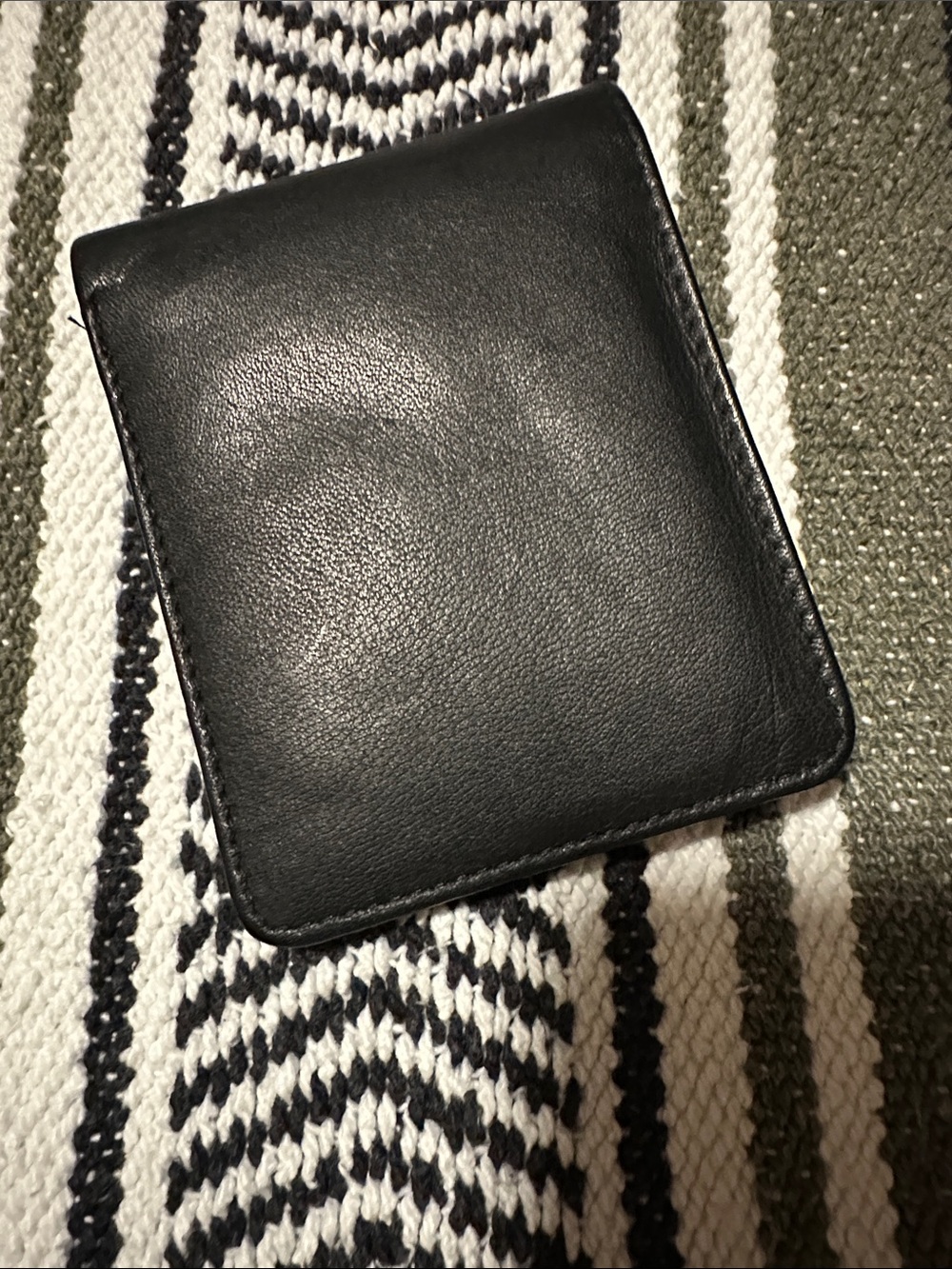 Black leather wallet
